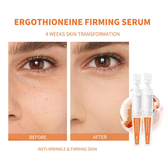 Ergothioneine Firming Rejuvenating Ampoules Serum - Hydrating and Repairing Formula with Pro-Xylane, Centella Asiatica Extract, and Vitamin B5 for Various Skin Types, 15 Pcs/Box