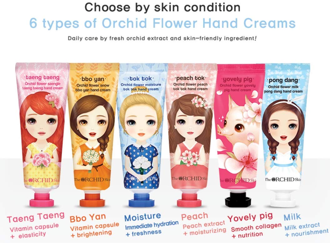 The Orchid Skin Hand Cream For Women, Unisex, Hand Lotion For Dry Hands, Hydration, Moisturizer, Moisture Tok Tok, Orchid Flower2.1 o.z