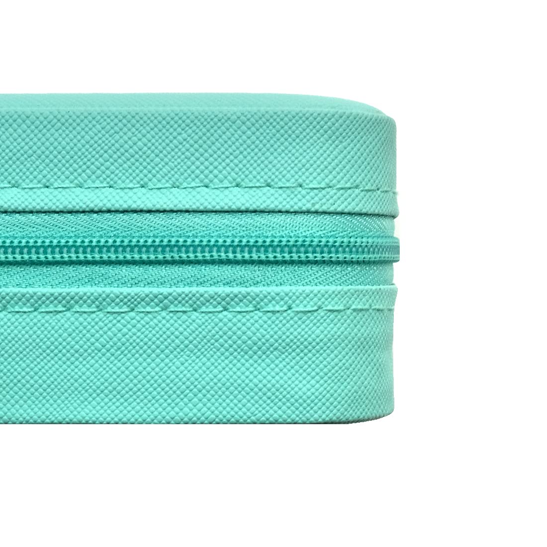 Mini Jewelry Travel Case, Small Portable Jewellry Organizer Box Storage Organizer Portable Display Storage Box for Rings Earrings Necklaces, Gifts for Girl, Women, Mom, Wedding, Birthday(Blue)