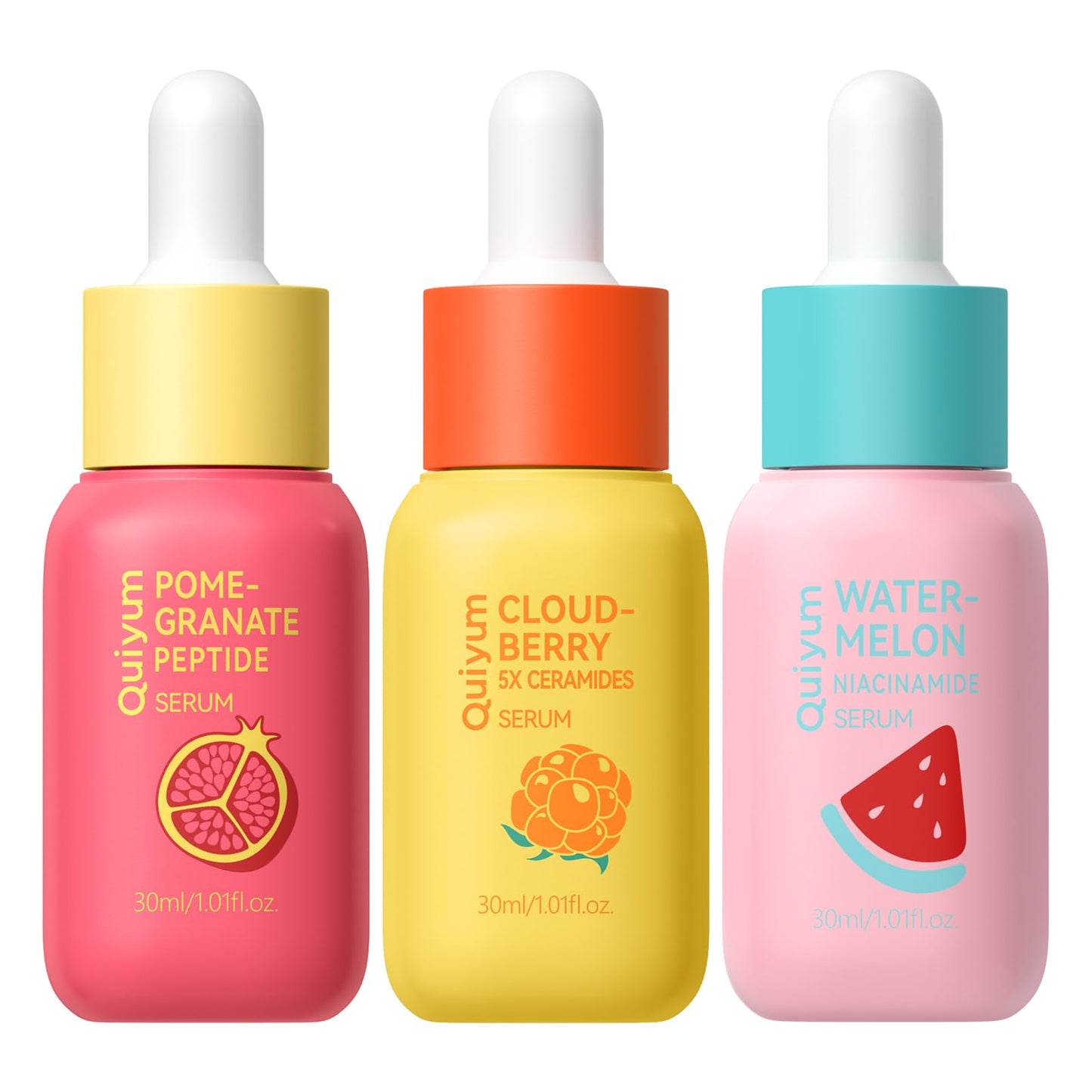 3 Pack Facial Serum Skin Care Sets, Serum for Face Includes Niacinamide, Ceramide, Peptides – Brightening, Hydrating, Dark Spot Corrector, Glow Up, Collagen Boosting - Reset Your Skin Day and Night