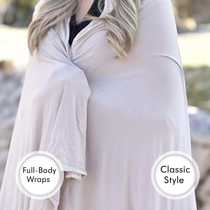 K E L O R Luxury Cooling Travel Blanket - Stretchy, Lightweight Soft & Breathable Shawl Wraps for Women