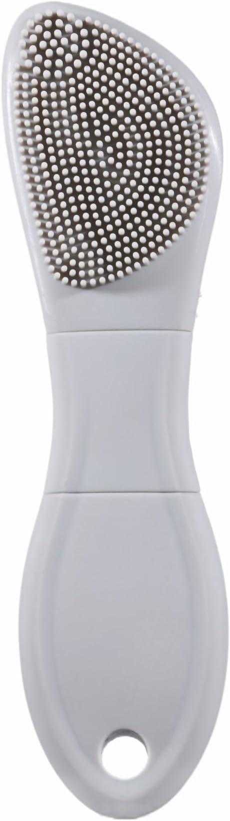 Blackhead Remover Tool,Silicone Face Scrubber, 2 in 1 Nose Scraper for Deep Cleansing,Skin Scrubber Face Spatula, Nose Blackhead Remover, Pore Cleaner Skin Care Tool for Men and Women (Light Gray)