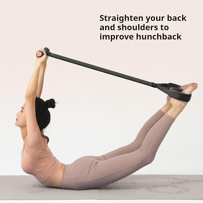 2025 New Yoga Pedal Resistance Fabric Band with Handles Anti-Broken Elastic Sit Up Pull Rope for Strength Training 120lb Full-Body Excercise Band Portable Unisex Resistance Exercise Bands