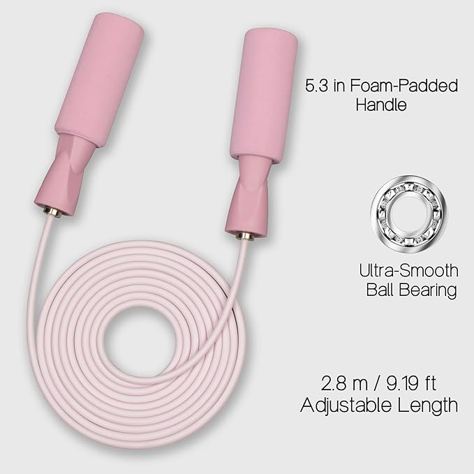 Jump Rope for Fitness Adjustable Rope for Men, Women, and Kids Ideal for Cardio and Training Workouts