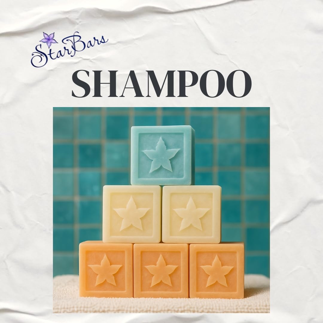 StarBars Protect Shampoo Bar - For Dry, Delicate or Color Treated Hair - Sandalwood Vanilla - With Argan Oil - Sulfate-Free, Silicone-Free, No Parabens or Phthalates - Made in the USA - 2.5oz