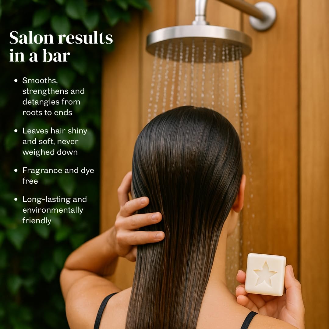 StarBars Freedom Conditioner Bar - UNSCENTED and Color Free - 2oz - Sulfate-Free, Silicone-Free, No Parabens or Phthalates - Made in the USA