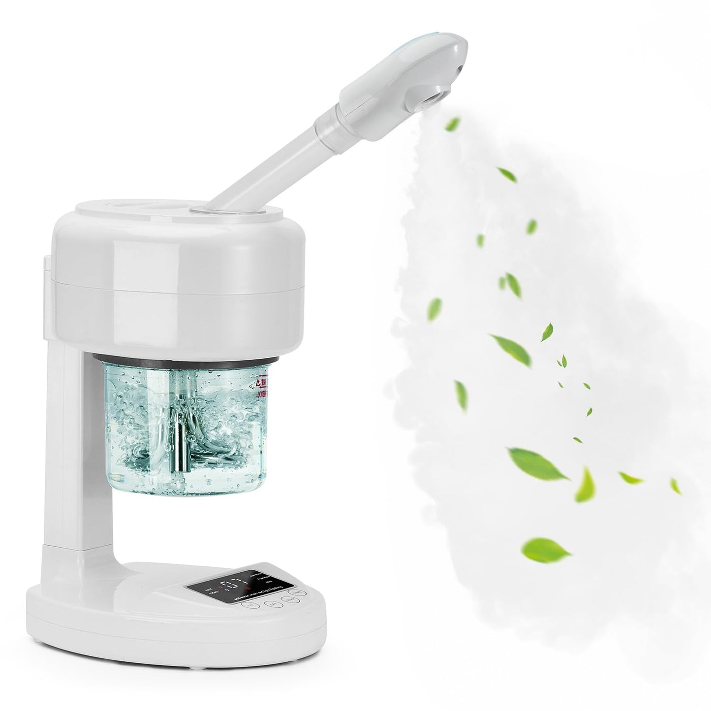 JOSTZHXIN Facial Steamer Nano Ionic Face Steamer with Extendable Arm,Portable Facial Steamer 360°Rotating Nozzle Esthetician Steamer for Personal Care at Home or Salon