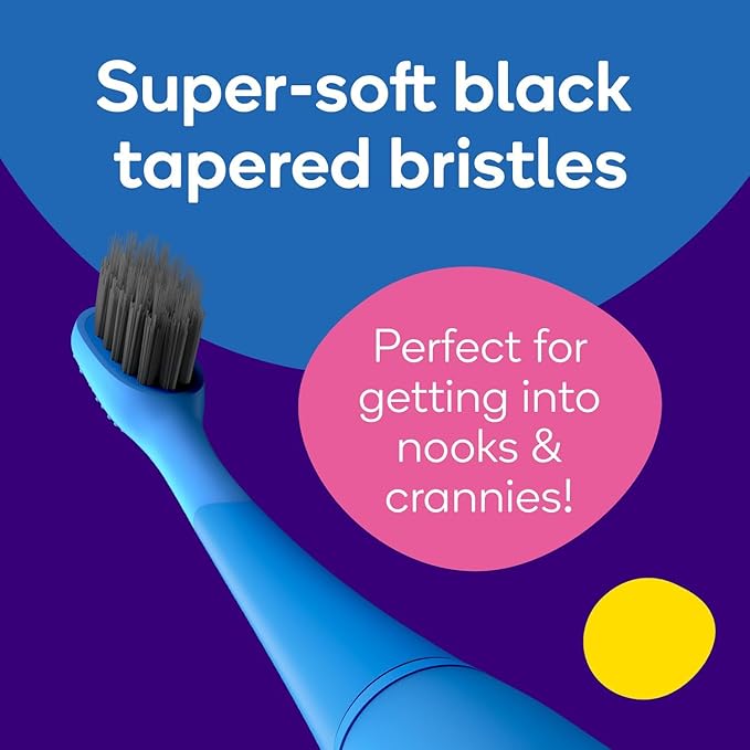 BURST Genuine Replacement Heads for Kids Electric Toothbrush (Green/3 Pack) | Perfect Fit | Ultra Soft Bristles | 9 Months of Supply