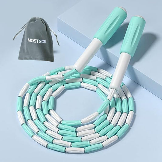 Jump Rope for Kids Soft Beaded Skipping Rope Adjustable Length Tangle Basic Jump Ropes for Fitness School Exercise Equipment for Kids,Women,Men Perfect Weight Loss 9 FT