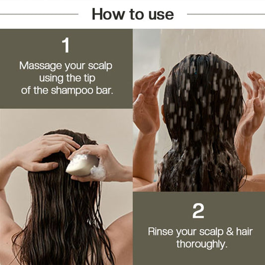 Healique rituels Bar Shampoo and Conditioner for Thin Hair (Massage Soap) (Organic Oils) 4.5oz – Rice (Large)