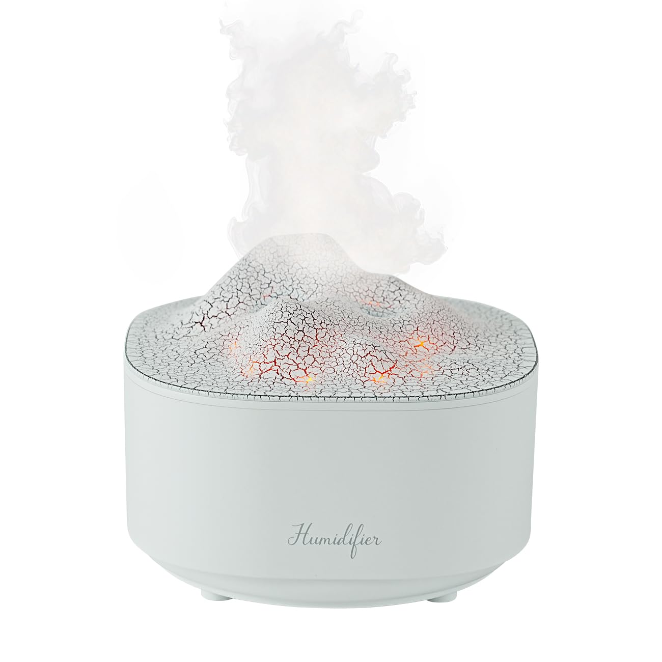 Portable 1500ml Small Cool Mist Humidifier,USB Personal Desktop Humidifier for Office Room, Bedroom,Auto Shut-Off 7 Colors LED Night Light, 2 Mist Modes, Super Quiet (White)