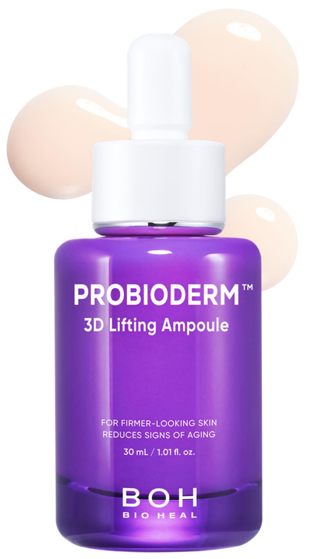 BIOHEAL BOH Probioderm™ 3D Lifting Ampoule 1.01 fl oz (30 ml) | Advanced Elasticity Serum for Sculpted, Firm Skin | Powerful 3D Lifting Formula with Probiotics & Peptides for Daily Skincare
