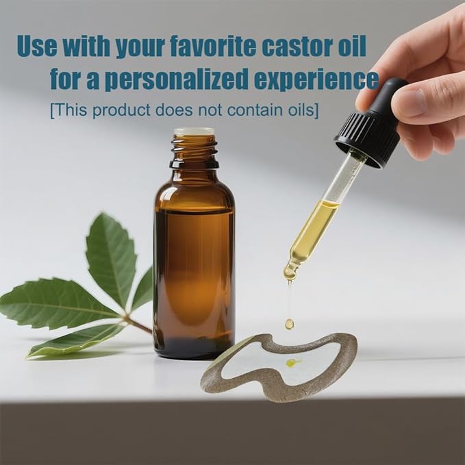 30pcs Castor Oil Patches for Knees, Castor Oil Pack Wrap, Specially Designed for Knees, Disposable Organic Cotton Self-Adhesive Sheet, 5.2x3.7in, No Wash(Without Essential Oils)