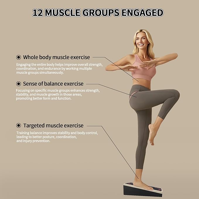 Balance Blocks 2-in-1 Slant Board – 2 Pcs for Ankle and Calf Stretching Physical Therapy, Portable Balance Trainer for Core Strength, Stability, and Athletic Performance