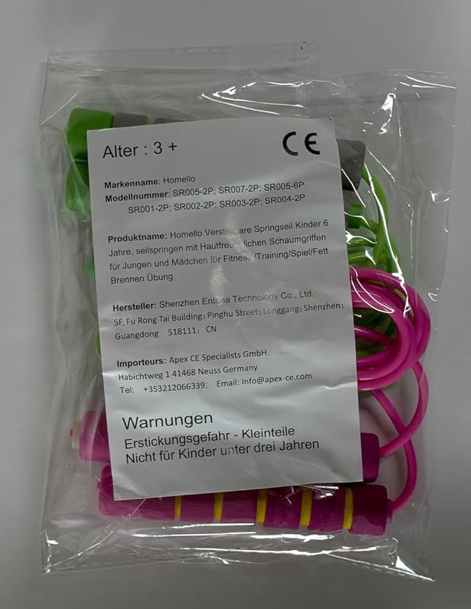 Jump Rope for Kids - Adjustable Soft Skipping Rope with Skin-Friendly Foam Handles for Kids, Boys, Girls, Children - Outdoor Fun Activity, Great Party Favor, Exercise Activity & Fitness