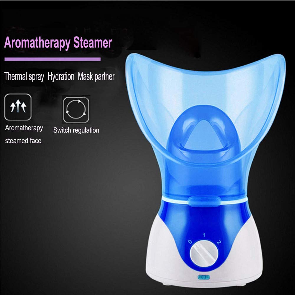 Facial Steamer Hot Mist Home Sauna Face Humidifier for Steaming Skincare (Blue)