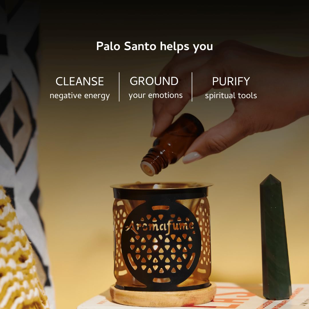 Palo Santo Essential Oil Diffuser Blend by Aromafume | 30ml/1 fl oz | Made with Peruvian Palo Santo Extract | Non-Toxic Alternative, Sustainable Substitute for Palo Santo Sticks or Incense