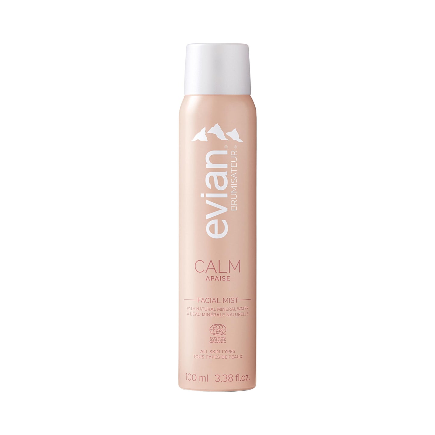 Evian Calm Facial Mist | Hydrating Mineral Water Face Spray with Aloe & Jasmine | Calming Toner Mist for Sensitive Skin | Travel Facial Spray to Hydrate, Refresh, & Calm Skin Anytime
