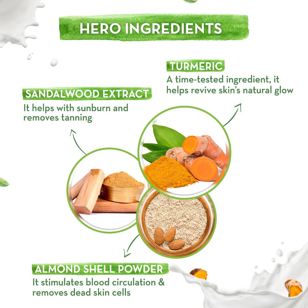 MAMAEARTH Ubtan & Sandalwood Moisturizing Lotion Soap Bar | Removes Tanning & Gently Exfoliates | Traditional De Tan Bath Bar | for Face & Body | 4 Bars (4.41 Oz/125g Each)