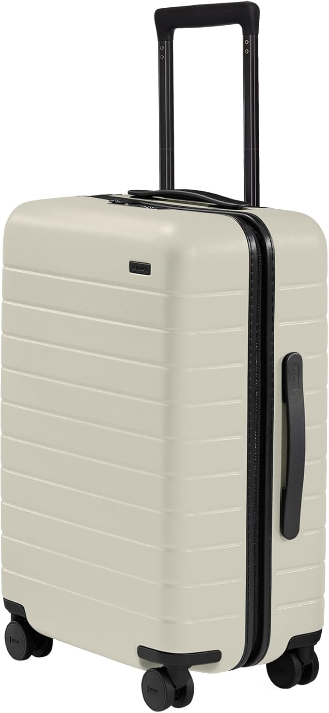 Away Bigger Carry-On Luggage, Lightweight Hardside Large Suitcase with Spinner Wheels, TSA Lock, Airline Approved, Salt White Matte