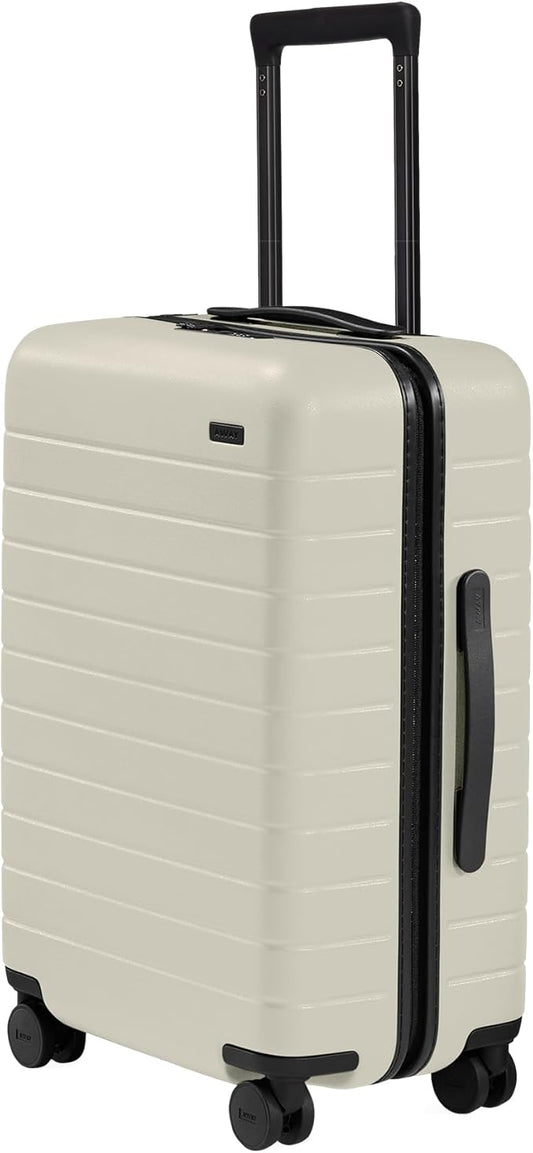 Away Bigger Carry-On Luggage, Lightweight Hardside Large Suitcase with Spinner Wheels, TSA Lock, Airline Approved, Salt White Matte
