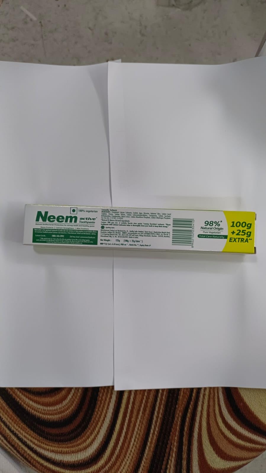 Neem Active Toothpaste 100 Grams Pack of 3