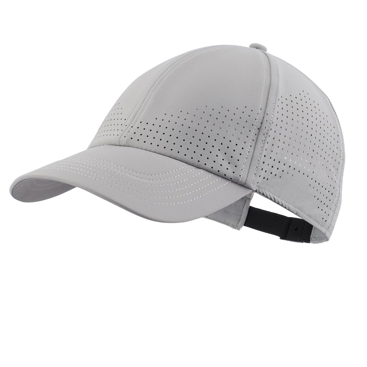 Home Prefer UPF50+ Water Repellent Quick Dry Sun Hat Outdoor Sports Golf Baseball Cap for Men Women Light Grey Large