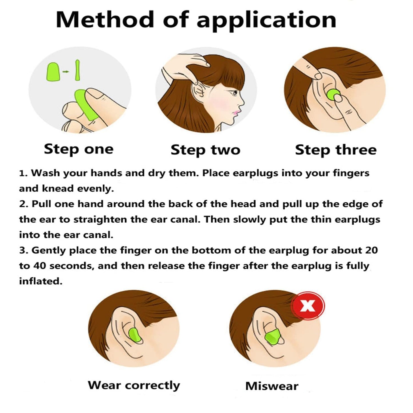 5 Pairs Soft Foam Hearing Protection Earplugs with Case