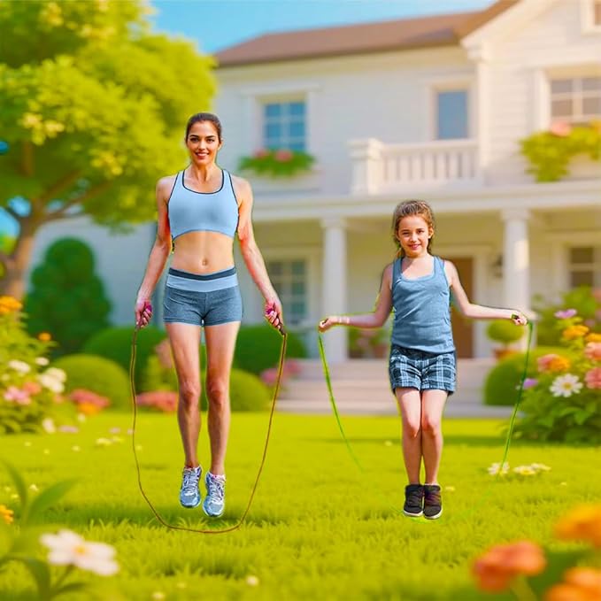 Jump Rope for Kids - Adjustable Soft Skipping Rope with Skin-Friendly Foam Handles for Kids, Boys, Girls, Children - Outdoor Fun Activity, Great Party Favor, Exercise Activity & Fitness