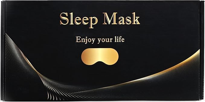 LC-dolida Sleep Headphones, Sleep Mask Bluetooth Wireless Music Eye Mask, Sleeping Headphones for Side Sleepers Sleep Mask with Bluetooth Headphones Ultra-Thin Stereo Speakers Perfect for Sleeping