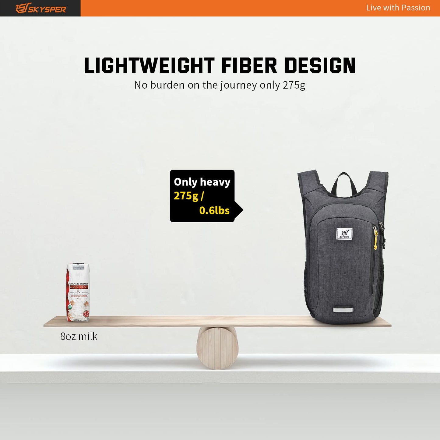 SKYSPER Small Daypack 10L Hiking Backpack Packable Lightweight Travel Day Pack for Women Men