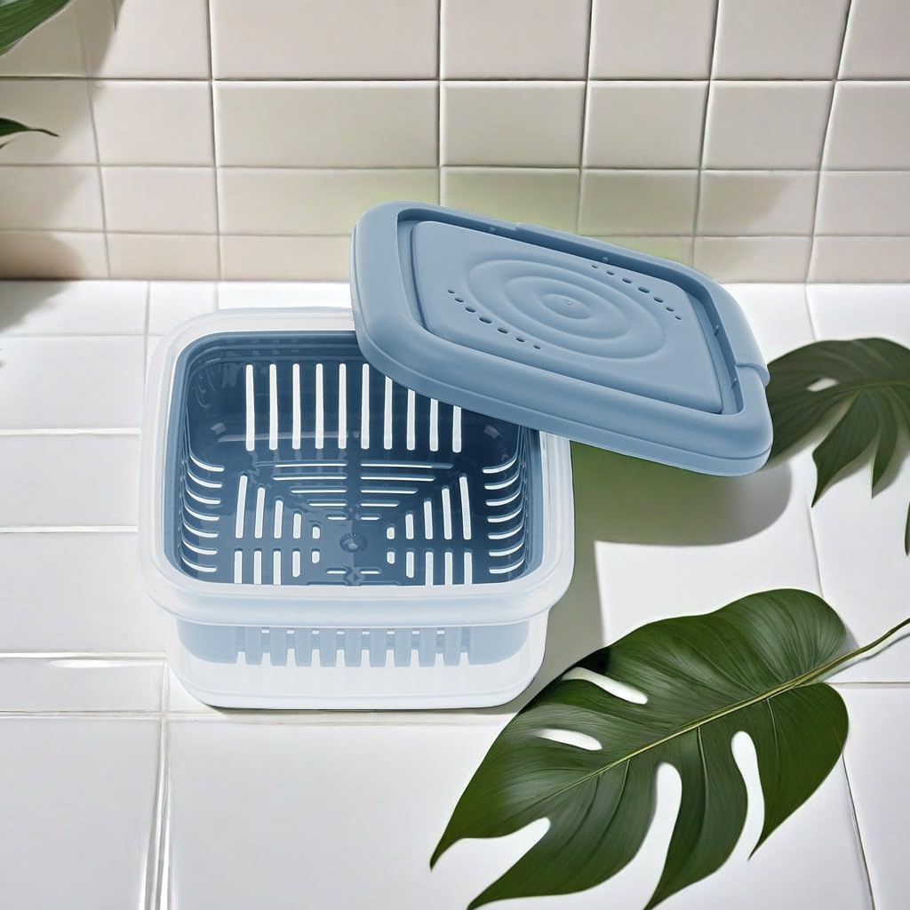 3 Pcs Soap Dish, Square Soap Travel Case with Drainage Layer, for Gym, Bathroom, Traveling, Camping, Soap Bar Shampoo Holder for Shower, 3pcs(Blue+White+Pink)