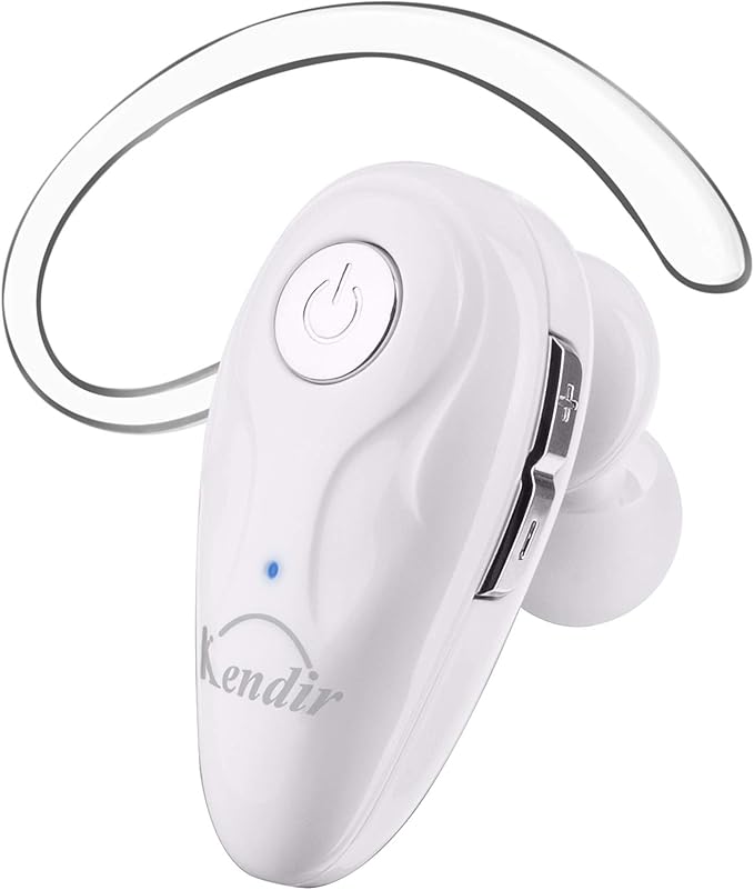 Bluetooth Earpiece, V5.0 Wireless Headphone Cell Phone Headset 8 Hrs Talking with Noise Cancelling Mic, Volume Control, Handsfree Earbud for iPhone Android Samsung Laptop Trucker Driver