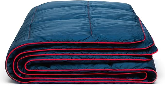 Camping Blanket, Packable Puffy Blanket Down Alternative Blanket Lightweight Windproof Water Resistant for Outdoors,Hiking, Backpacking,Beach,Car,Picnic,Stadium 39x55in