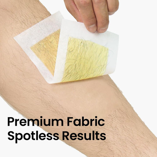 Gorilla Waxing Strip & Go Wax Strips Kit – 28 Multi-Size Wax Strips + 4 Calming Serum Wipes, Ready-to-Use Hair Removal for Face & Body, Sensitive Skin, No Heating Needed, Korean Skin Care