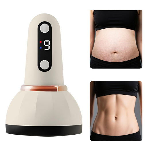 Kezzfpa Lymphatic Drainage Massager & Anti Cellulite Massage Tool, Helps Reduce Stretch Marks & Cellulite, for Legs, Arms & Belly, Body Sculpting Machine with Microcurrent, Heat & Light Therapy