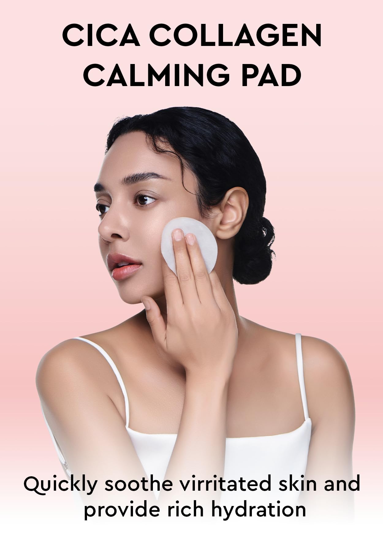 Bewants Face Cleansing Pads, Cica Collagen Toner for Instant Soothing & Moisturizing with Centella Asiatica & Triple Hyaluronic Acid, 10 Pads