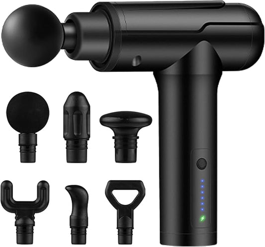 Massage Gun Deep Tissue, Back and Neck Massager for Pain Relief Deep Tissue, Electric Muscle Back Massage Gun, Handheld Massagers, Birthday Gifts for Women/Men/Mom/Dad, Black