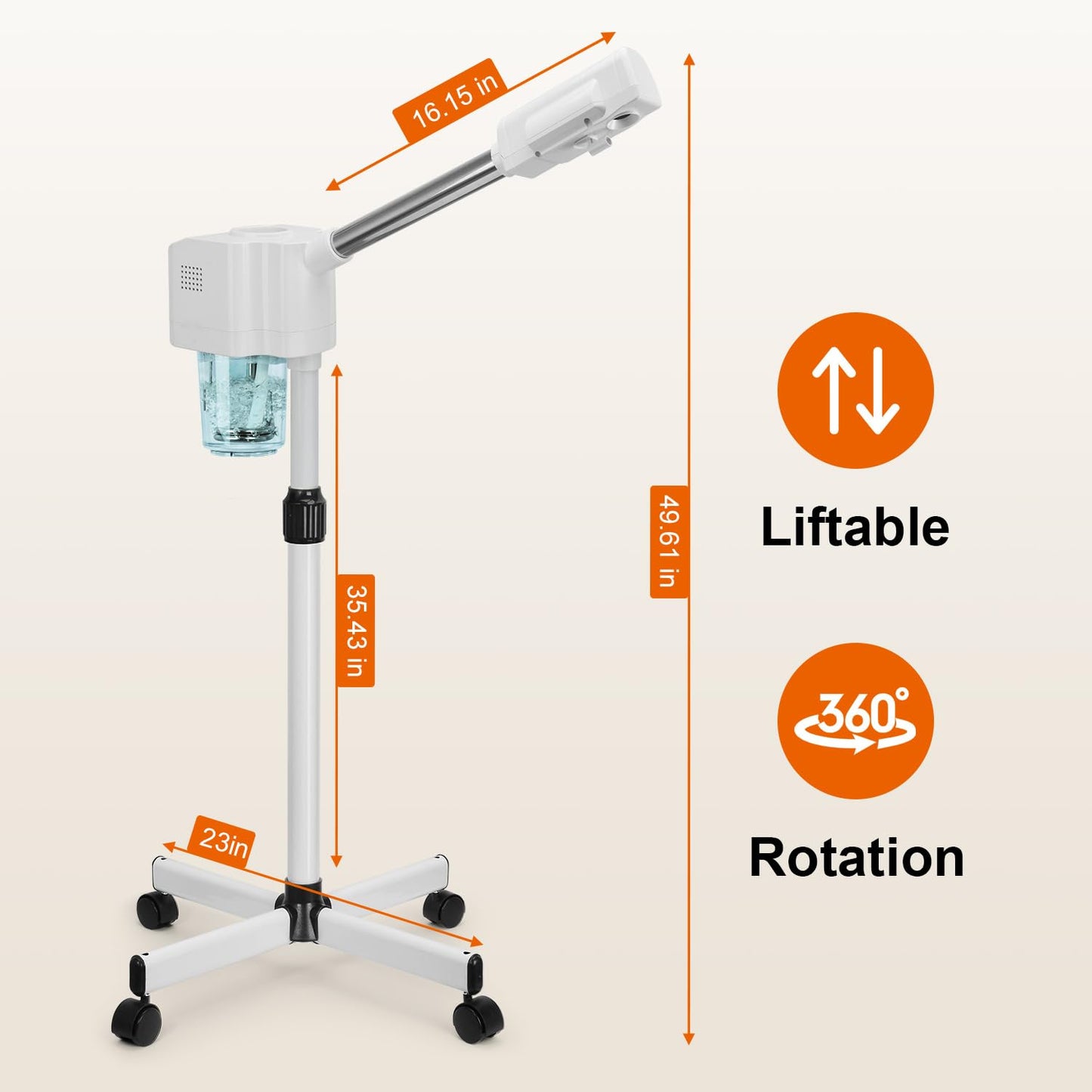 JOSTZHXIN Professional Facial Steamer, Esthetician Face Steamer Hot Mist, Facial Steamer for Home Beauty Salon Spa