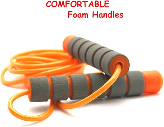 Adjustable Jump Ropes for Kids - Colorful Skipping Ropes with Soft Foam Handles - Ideal for Outdoor & Indoor Play, Fun Games Activity, Fitness, Exercise and Party Favors