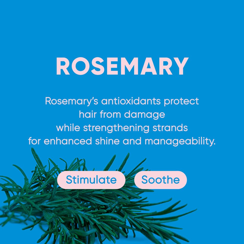 MARS MADE Rosemary Conditioner Bar - Soothing & Stimulating Natural Deep Conditioner for All Hair Types - Hair Growth Moisturizing Cleansing Solid Soap Bar Zero Waste, No Animal Trials 3.5 oz