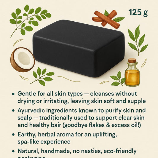 ZOHVIA Pure Shikakai Reetha Herbal Soap Bar 4.4oz Traditional Indian Cleanser with Amla, Neem Inspired by Ayurvedic Skincare Handcrafted with Coconut, Castor & Palm Oils, For men, women & teenagers