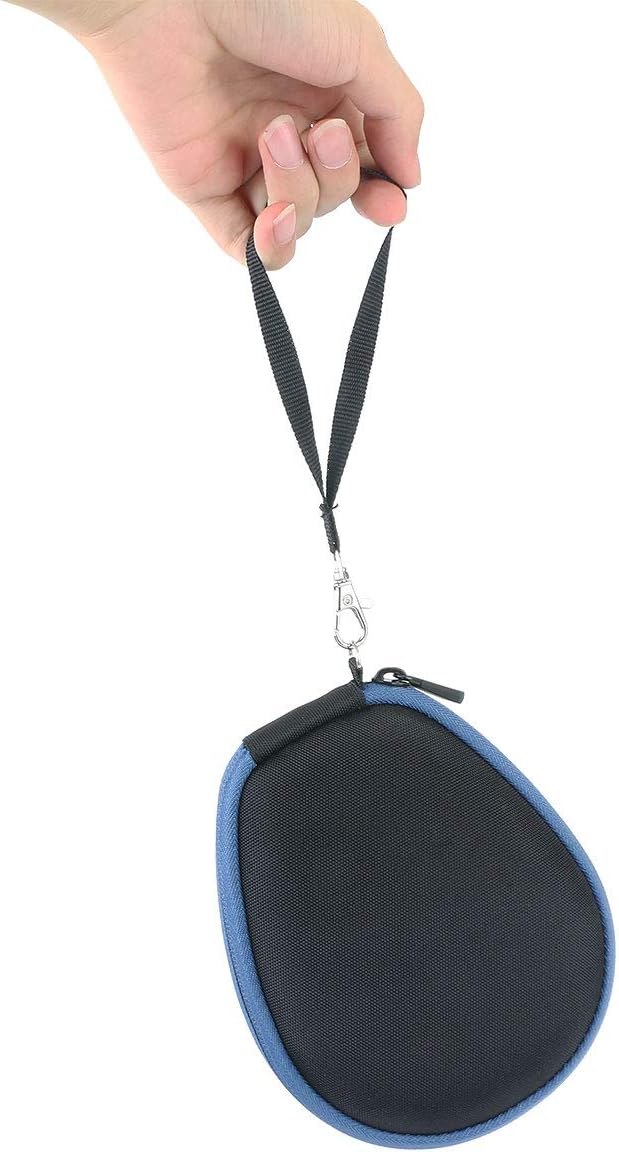 co2CREA Hard Case for SHOKZ New OpenRun Pro 2/1, OpenRun, OpenMove, OpenSwim Pro, OpenSwim, Compatible with All SHOKZ Open-Ear Bone Conduction Sport Headphones, Black Case + Inside Midnight Blue