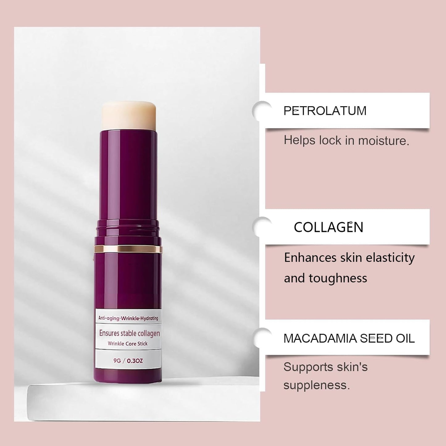 2PCS Calcium Multi Balm, cementerre calcium multi balm，Korean collagen moisturizing stick, anti wrinkle moisturizing cream for intensive repair, firming skin, suitable for eyes, neck and face