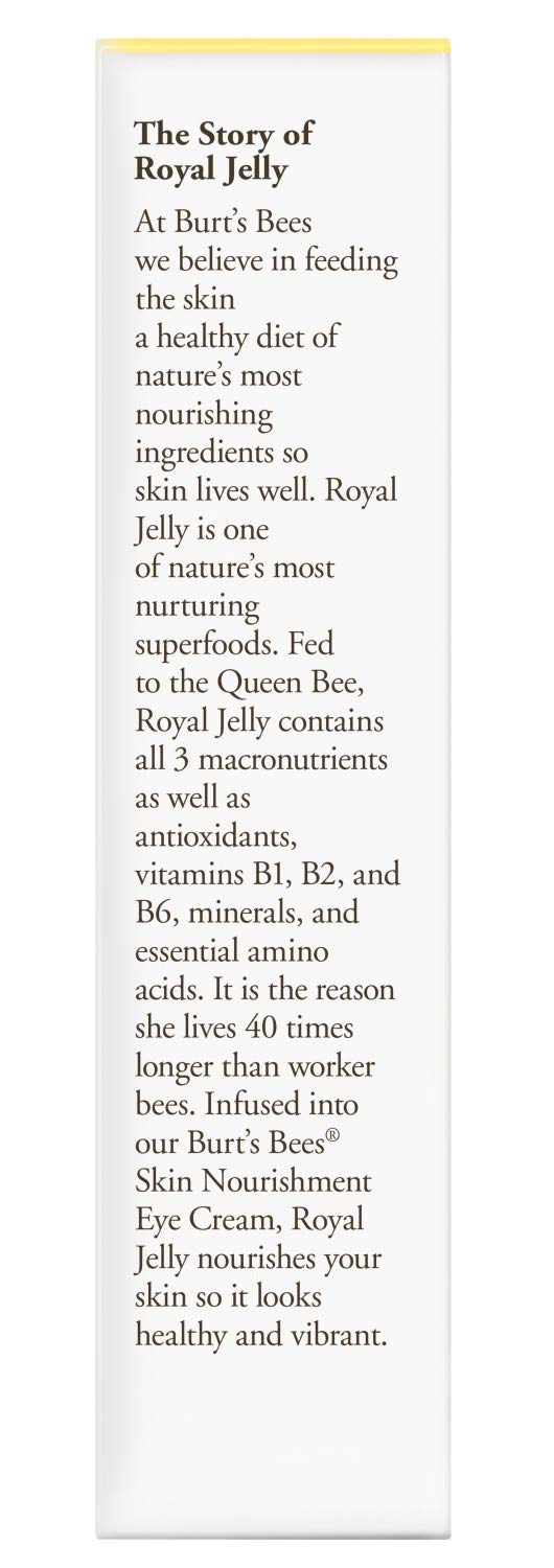 Burt's Bees Skin Nourishment Eye Cream for Normal to Combination Skin, 0.5 Oz (Package May Vary)