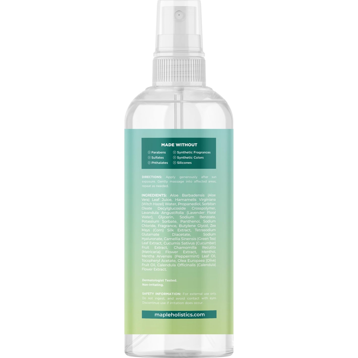 Soothing Aloe After Sun Spray - Rehydrating Aloe Spray for Sunburn Relief for Cooling After Sun Care with Vitamin E Hyaluronic Acid & Cucumber Extract - Vegan Cruelty Free & Dermatologist Tested