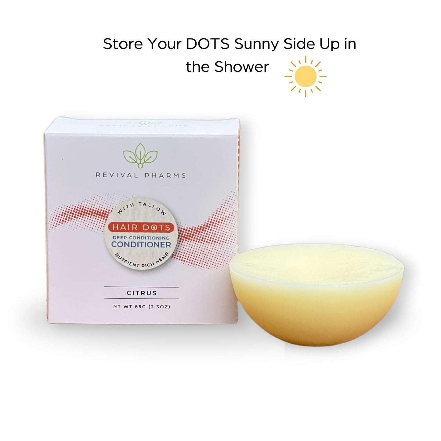 Revival Pharms Deep Conditioner Solid Bar I with Tallow I 65g I Citrus Scented