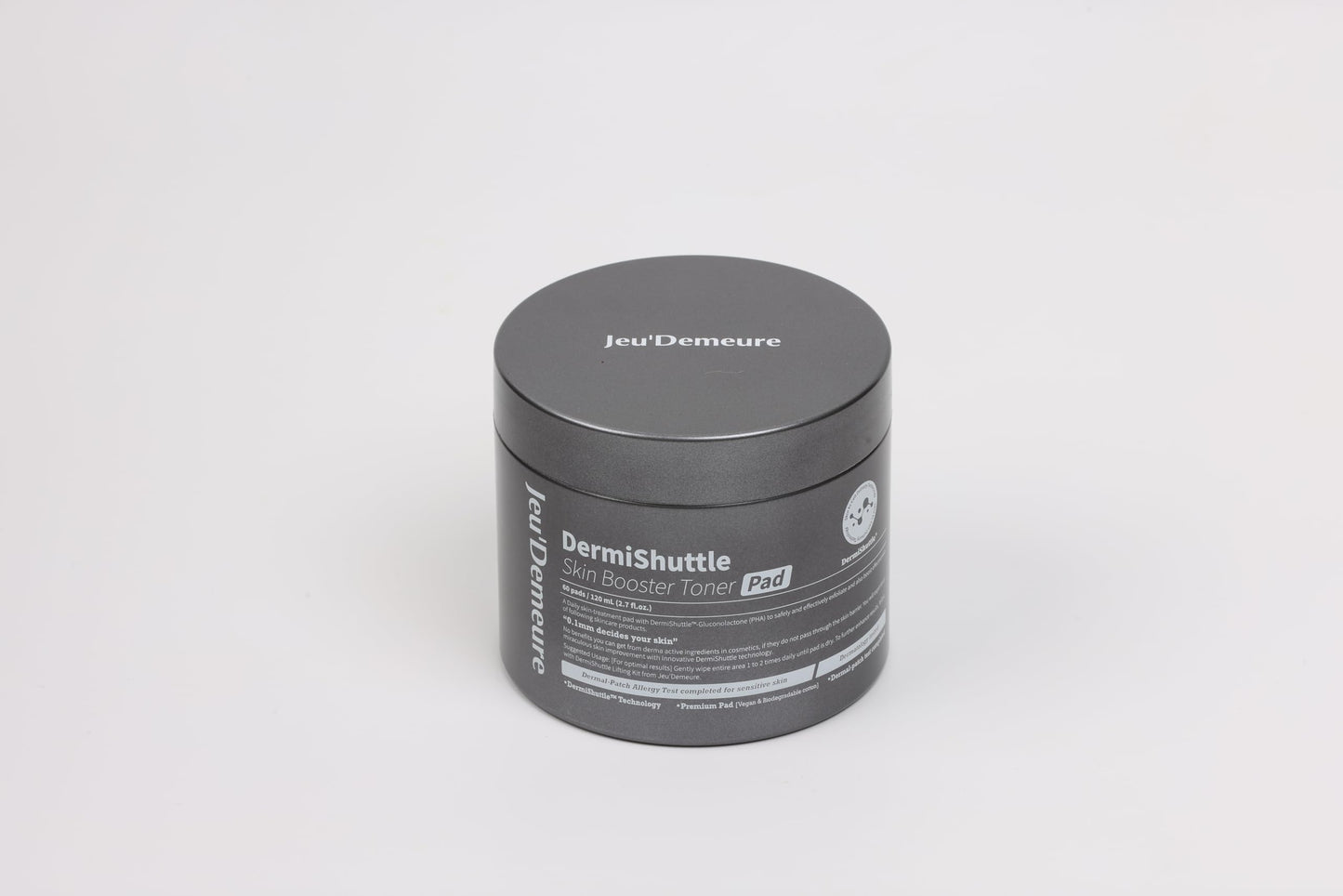 JEU'DEMEURE DermiShuttle Skin Booster PHA Premium Toner Pads, Exfoliating, Minimizing Pores, Dead Skin & Blackheads,100% Cotton Facial Pad, For Sensitive Skin, Korean Skin Care, 60 Pads 2.7 fl.oz