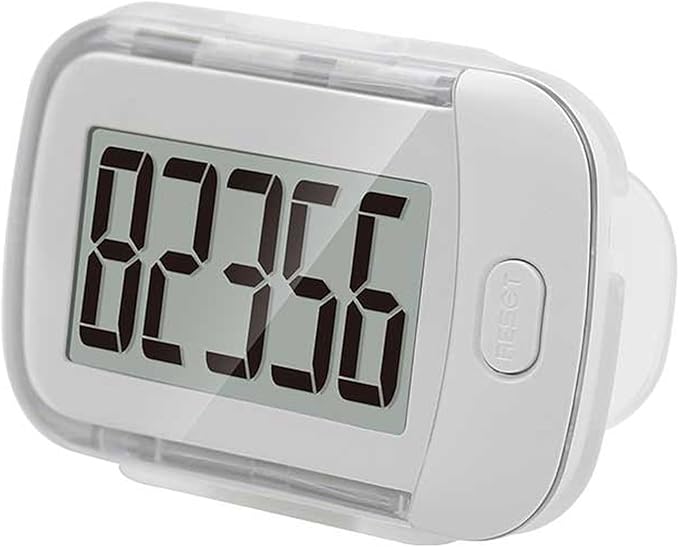 3D Pedometer for Walking, Simple Walking Step Counter with Removable Clip and Lanyard, Step Tracker with Large Digital Display, Accurately Track Steps for Women Men Seniors