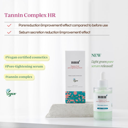 BBH Passion Fruit Pore Tightening Serum | Pore Minimizer Serum | Oily & Dry Skin, All Natural, Vegan, Korean Skin Care & K - Beauty Secret | Non Comedogenic, Suitable for All Skin Types 1.69fl oz